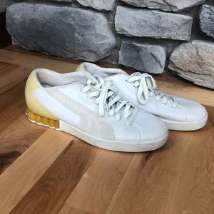 Puma Shoes- white and yellow